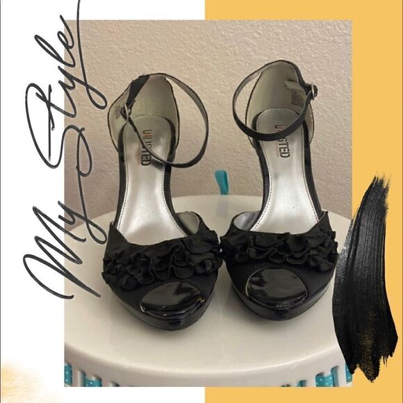 👠Unlisted A KENNETH COLE BLACK HEELS 👠 - Picture 1 of 7